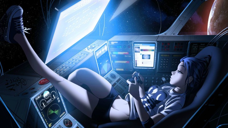 ANIME GIRL - Plays in space